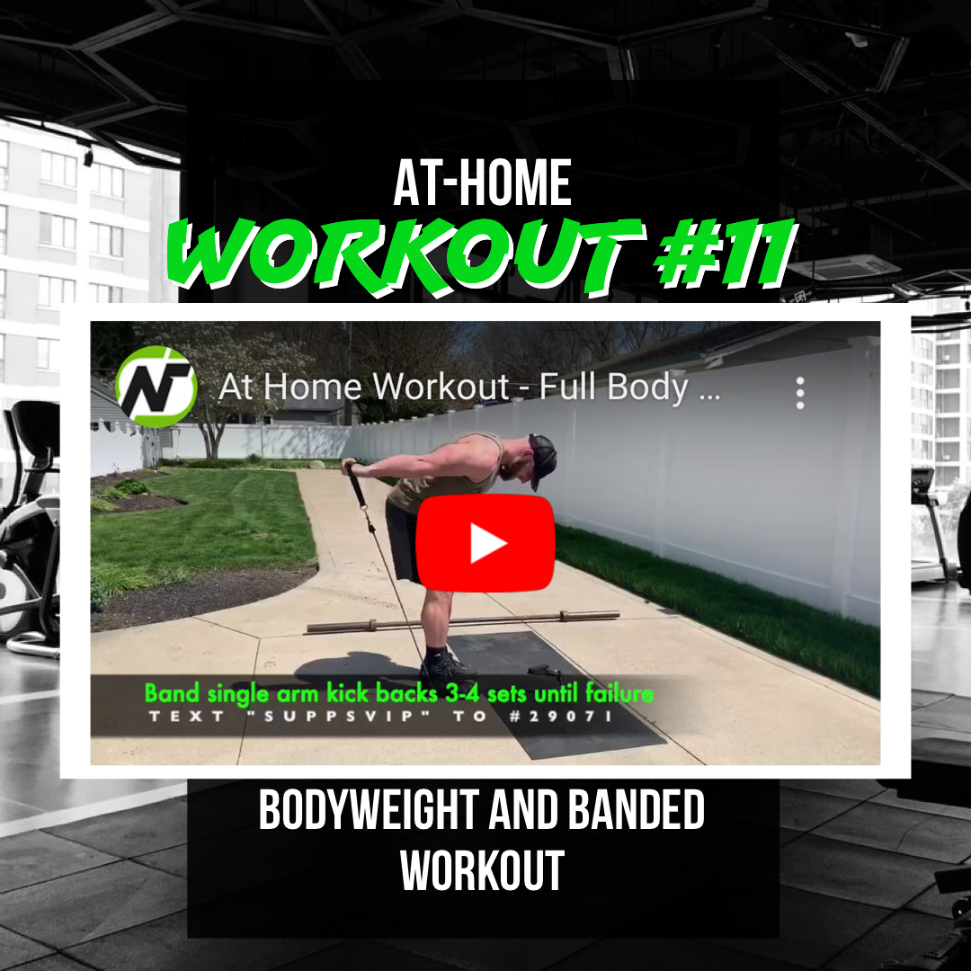 At Home Workout #11 (Full-Body using bodyweight and bands)