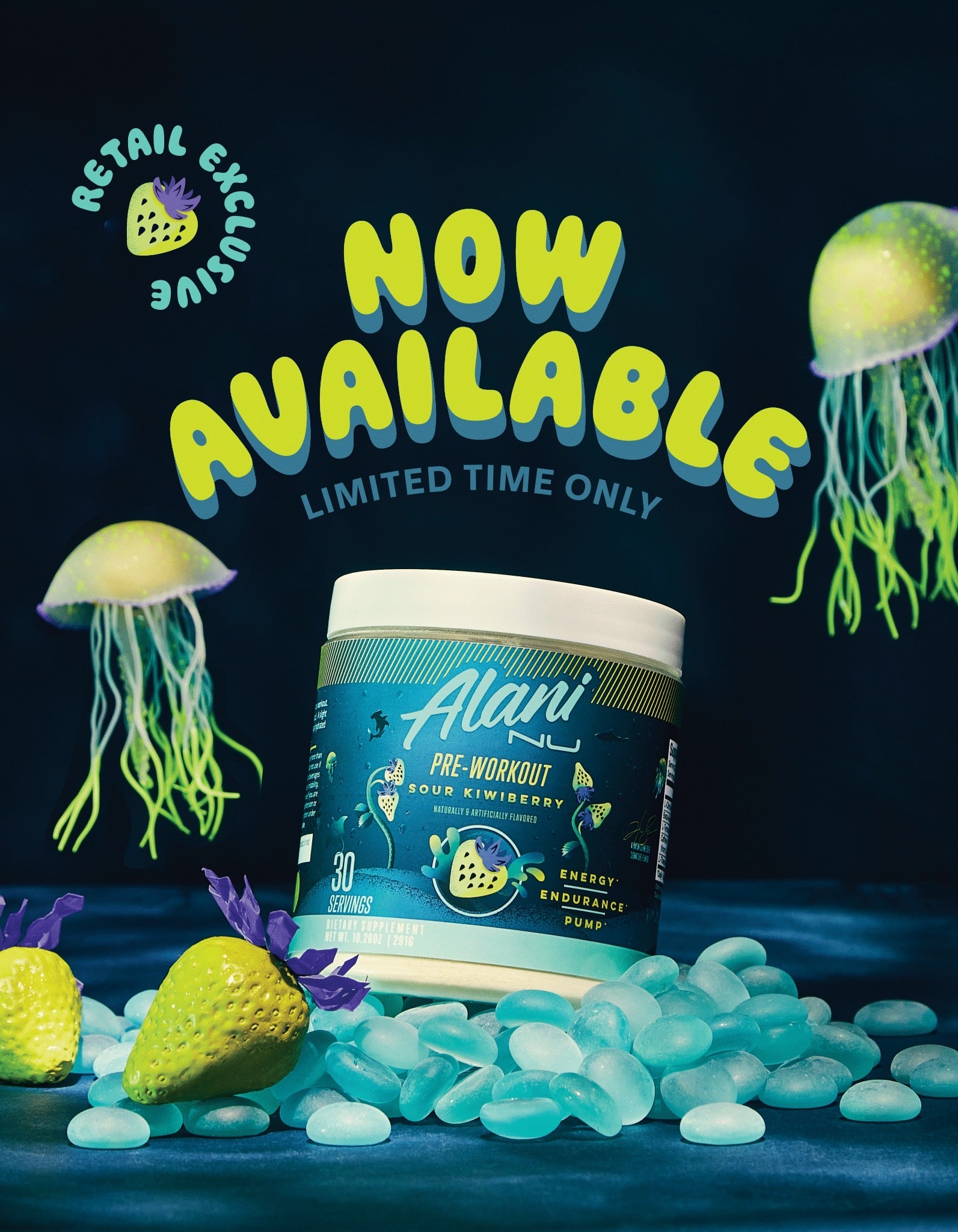 Alani Nu Pre-Workout - Sour Kiwiberry