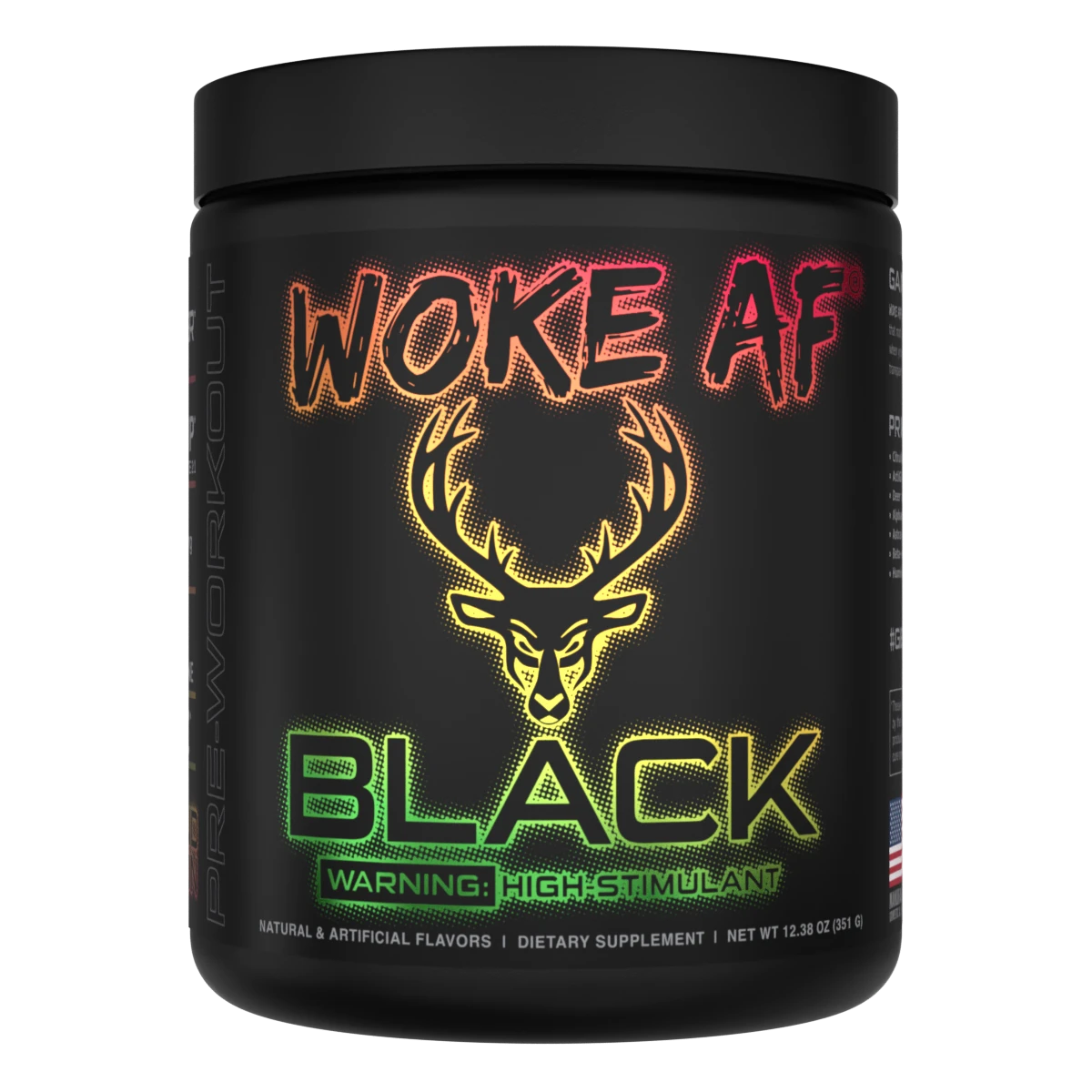 Bucked Up WOKE AF BLACK - High Stimulant Pre-Workout