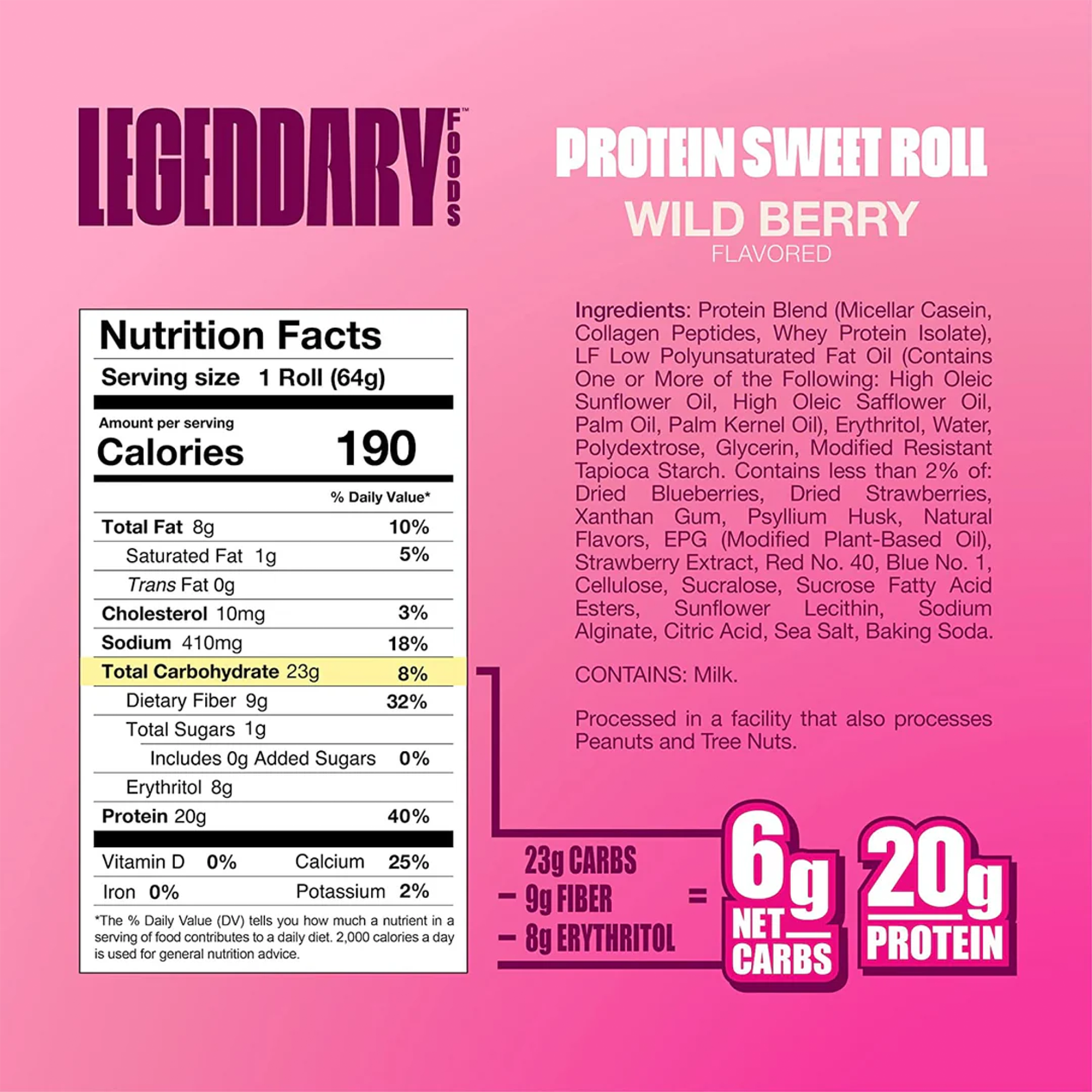 Legendary Foods Protein Sweet Roll