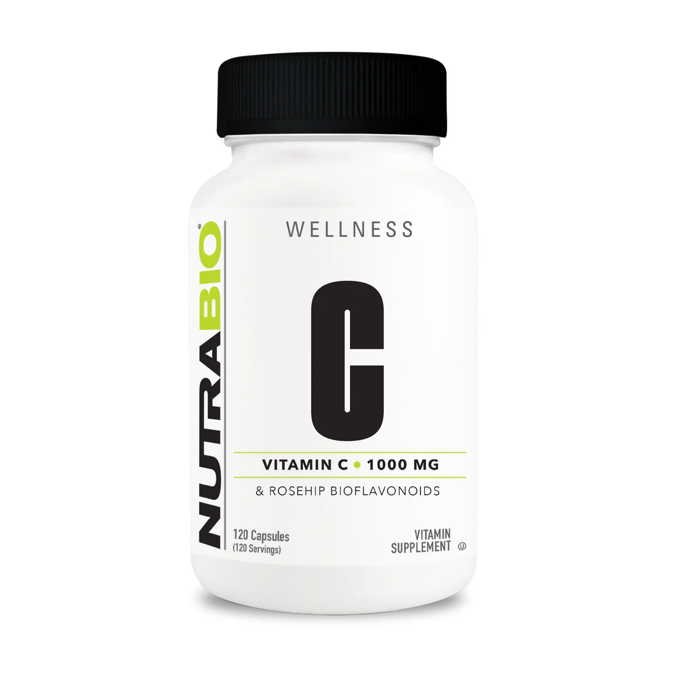 NutraBio Vitamin C 1000mg with Rose Hips