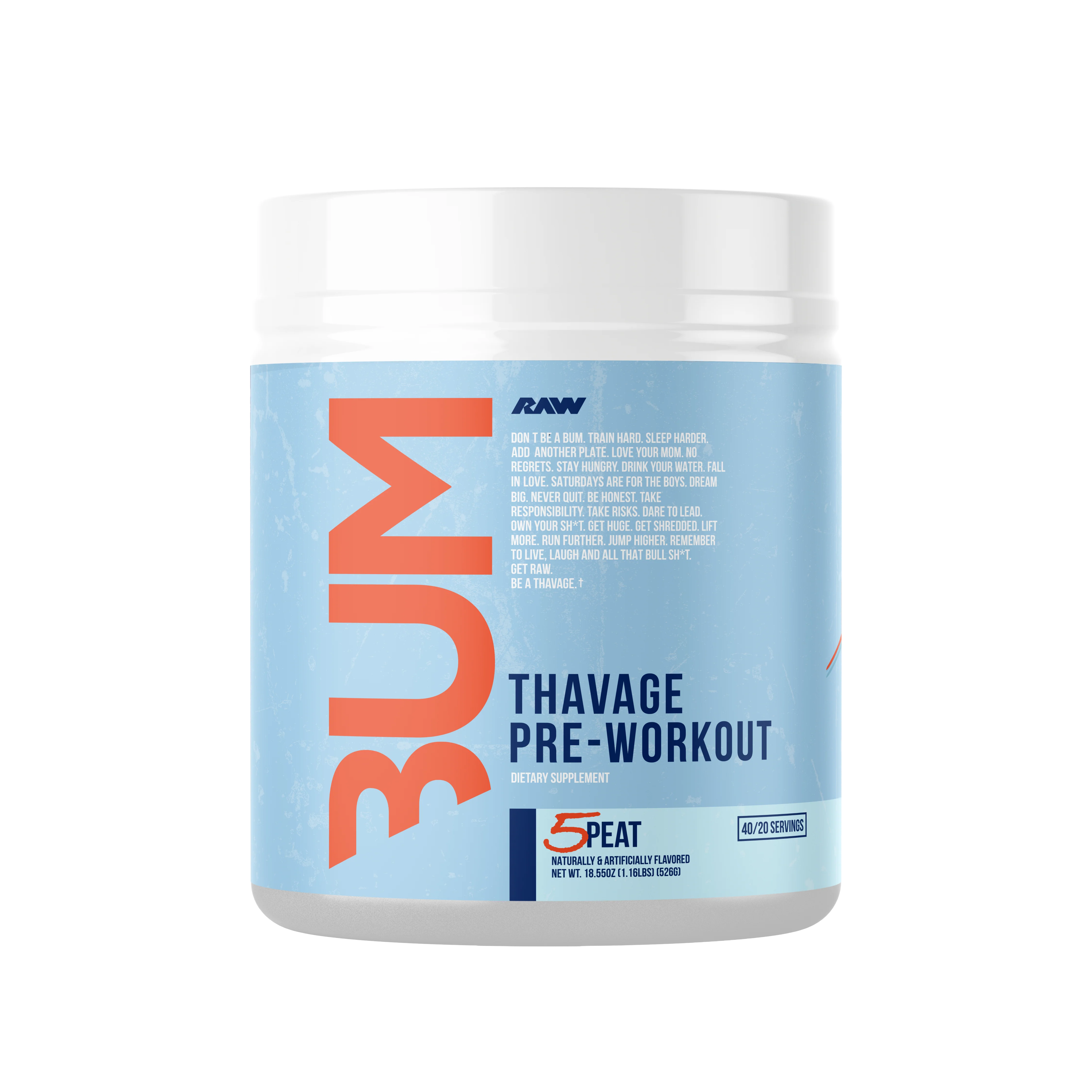 Raw Nutrition CBUM Thavage Pre-Workout