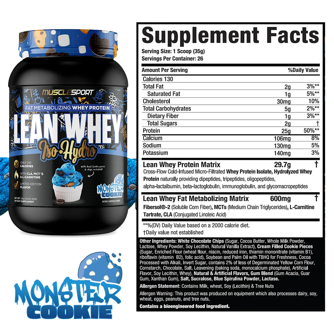 MuscleSport Lean Whey Protein