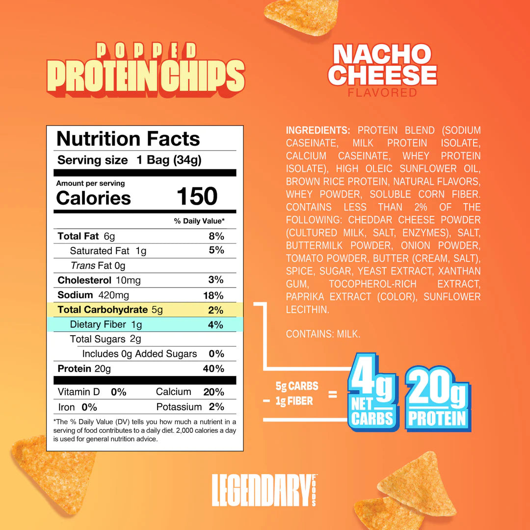 Legendary Foods Popped Protein Chips