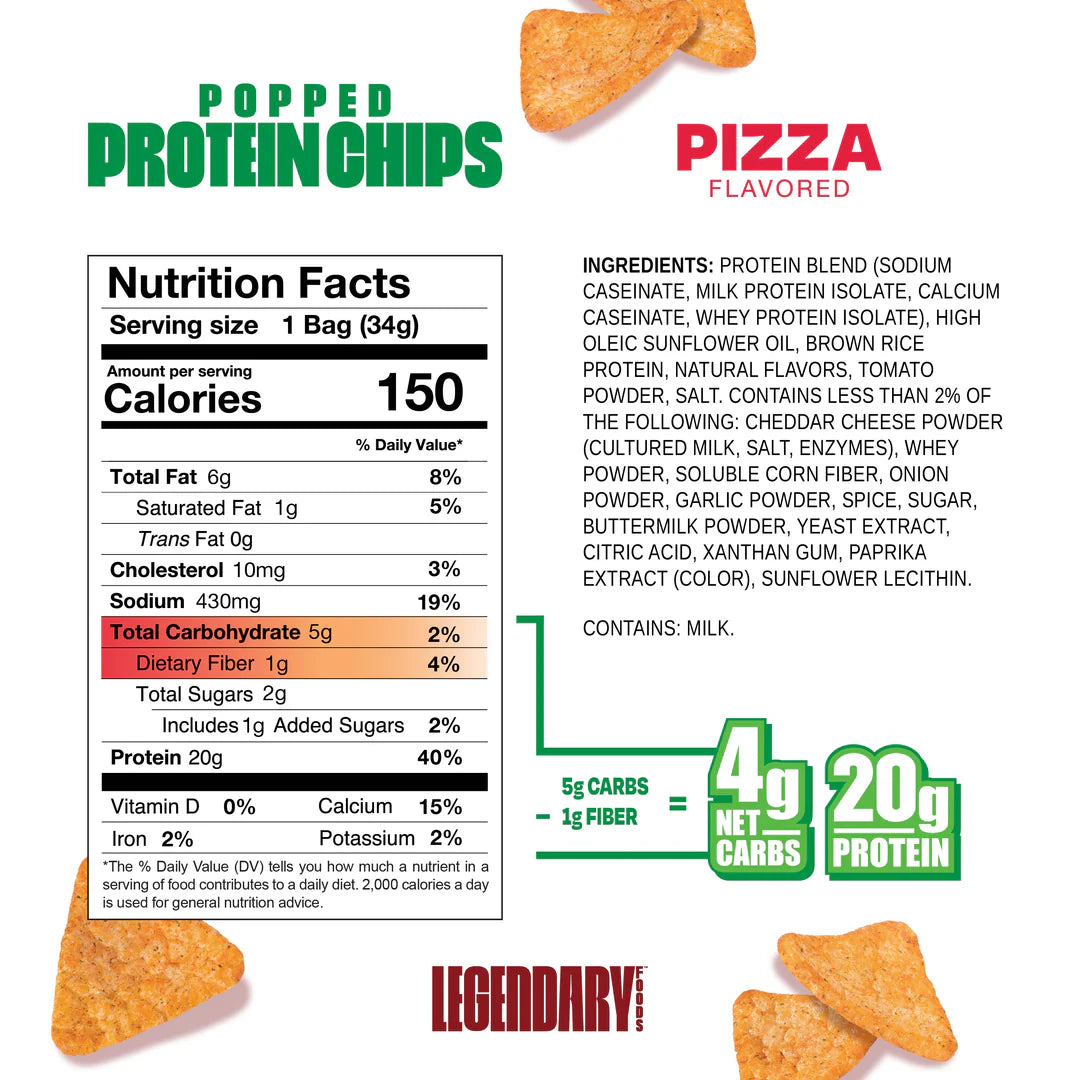 Legendary Foods Popped Protein Chips