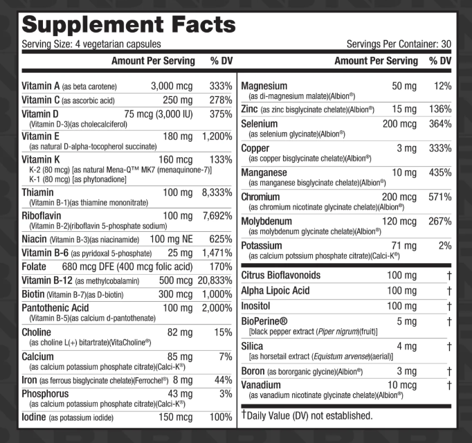 NutraBio MultiSport for Men