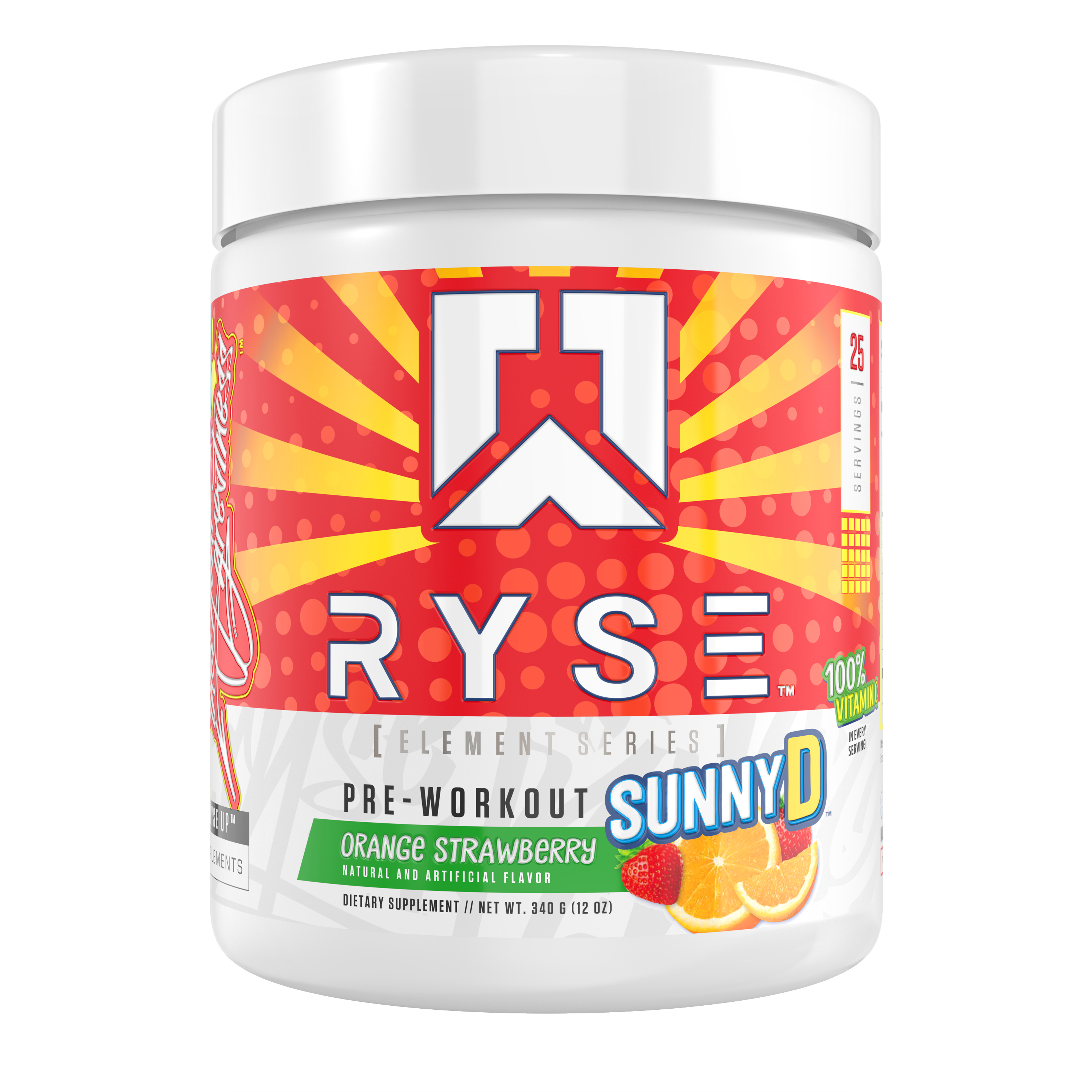 Ryse Supps Blue Raspberry Ring Pop Element Pre-Workout