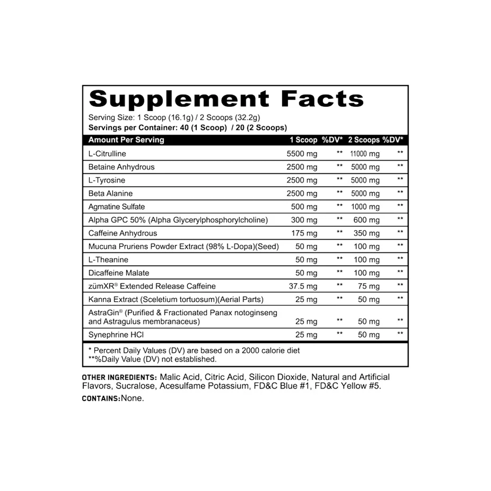 Panda x V1 - PANDAMUS Pre-Workout (All 3 Levels)