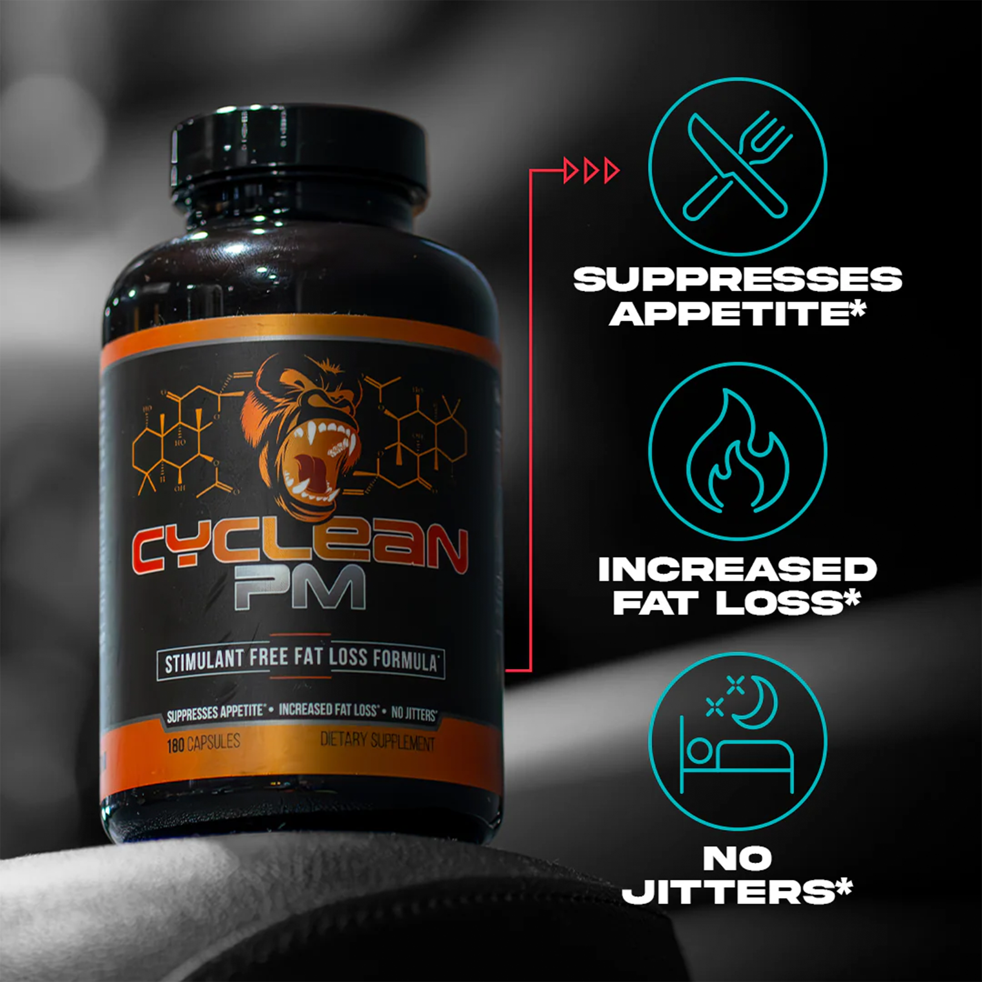 Gorilla Mind CYCLEAN PM Stim-Free Fat Loss Formula