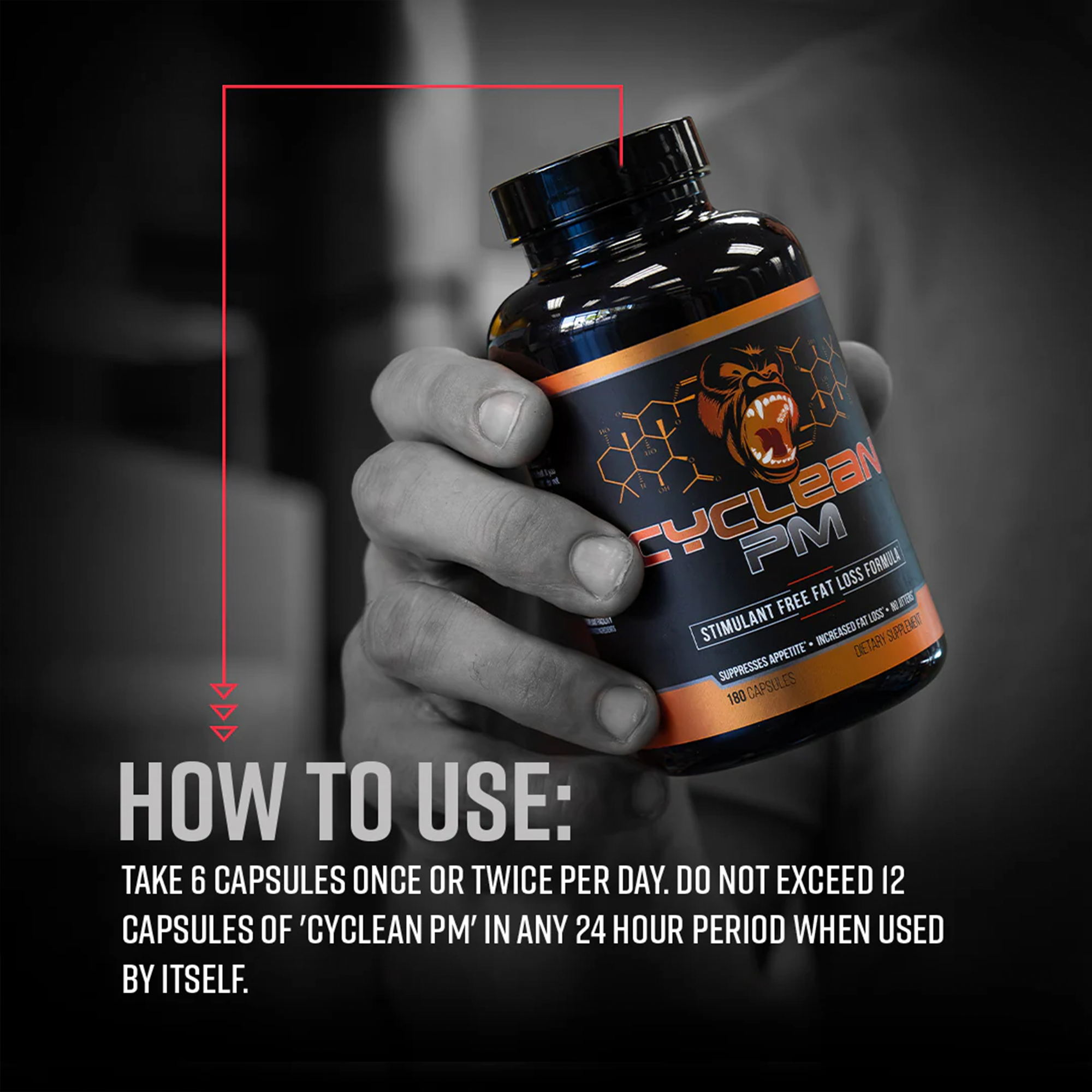 Gorilla Mind CYCLEAN PM Stim-Free Fat Loss Formula