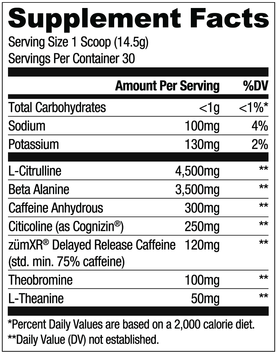 Ryse Supps Sour Punch Pre-Workout Blue Razz