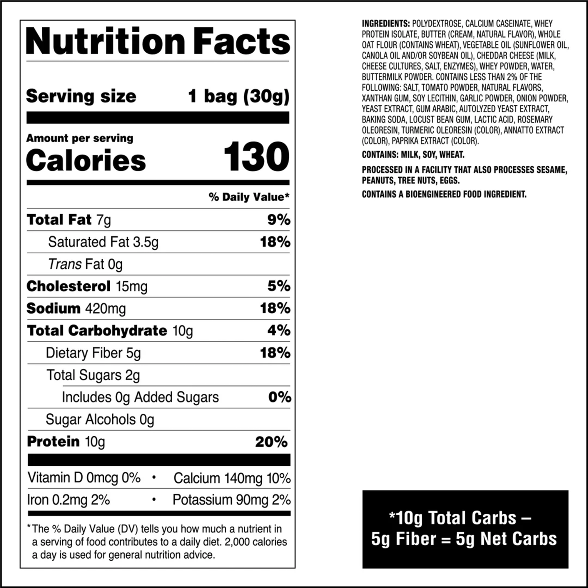 Quest Nutrition Protein Cheese Crackers