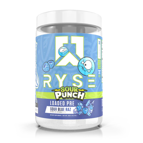 Ryse Supps Sour Punch Pre-Workout Blue Razz