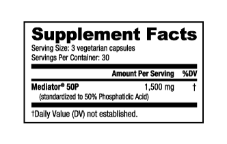 NutraBio Phosphatidic Acid (Mediator) (500mg)