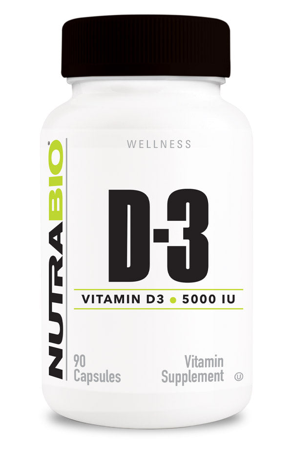 NutraBio Vitamin D3 90 Capsules