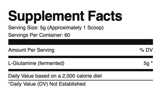 Ryse Supps Fermented L-Glutamine