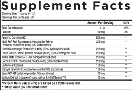 Core Nutritionals BURN Powder